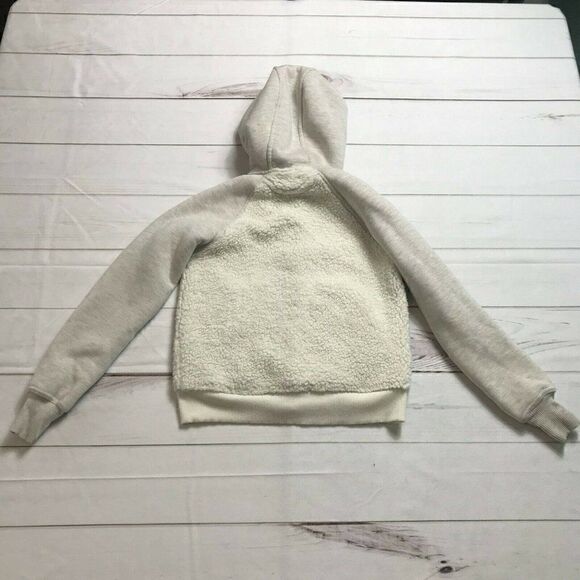 Athleta Girls White Long Sleeves Lightweight Full Zip Hoodie Size Small - Picture 2 of 6